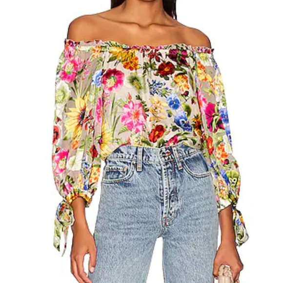 Alice + Olivia Tops - NWT Alice + Olivia Alta Top in Sunday Stroll, XS